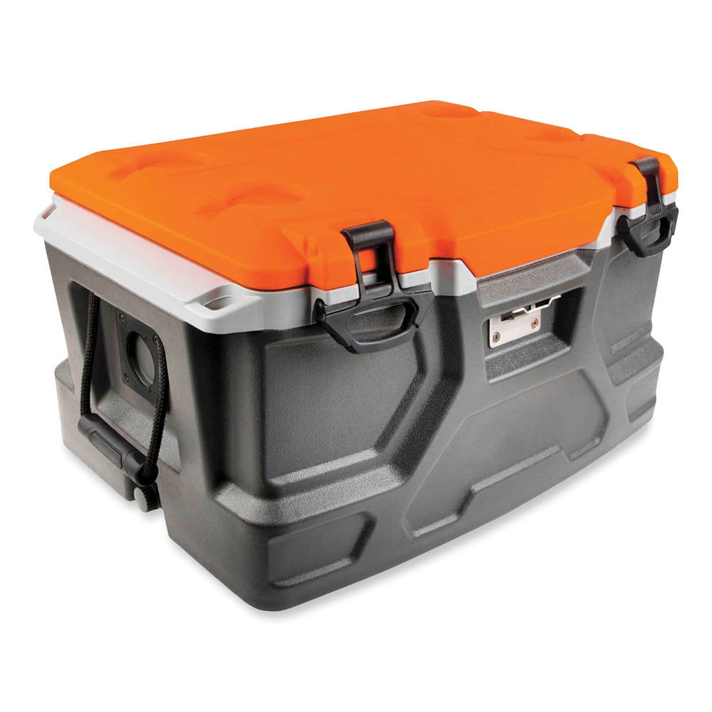 ergodyne Chill Its 5171 48 Quart Industrial Hard Sided Cooler Orange Gray Ships in 1 3 Business Days Mfr 13171