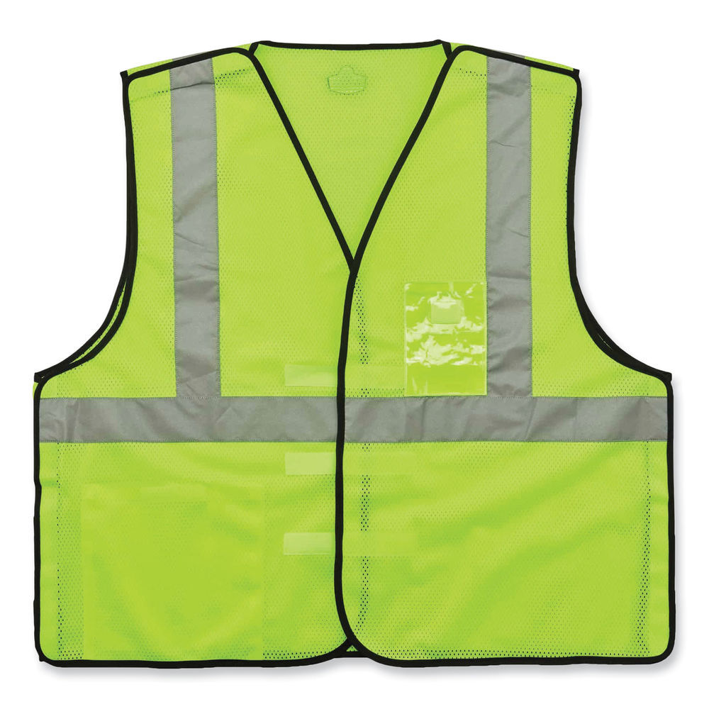 GloWear 8216BA Class 2 Breakaway Mesh ID Holder Vest, Polyester, Large/X-Large, Orange, Ships in 1-3 Business Days GloWear 8216BA Class 2 Breakaway Mesh ID Holder Vest, Polyester, Large/X-Large, Orange, Ships in 1-3 Business Days