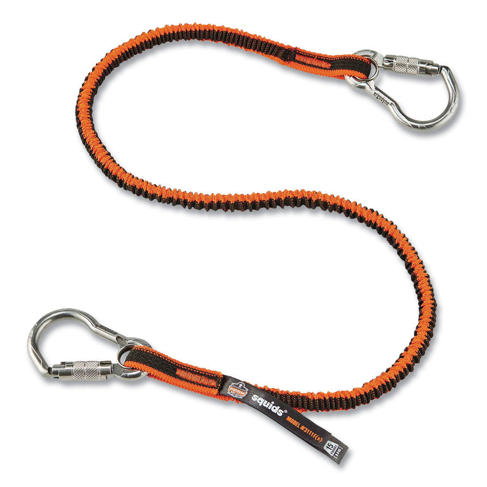 Squids 3102F(x) Tool Lanyard w/Aluminum Carabiner+Cinch-Loop, 5 lb Max Work Cap, 38