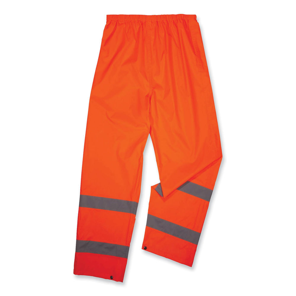 GloWear 8916 Class E Lightweight Hi-Vis Rain Pants, 5X-Large, Lime, Ships in 1-3 Business Days