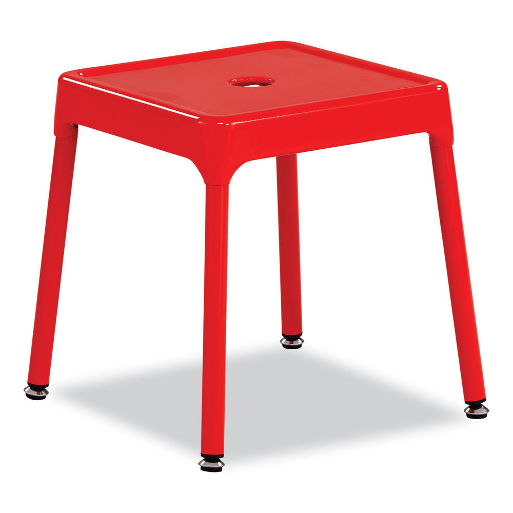Steel Guest Stool, Backless, Supports Up to 275 lb, 15