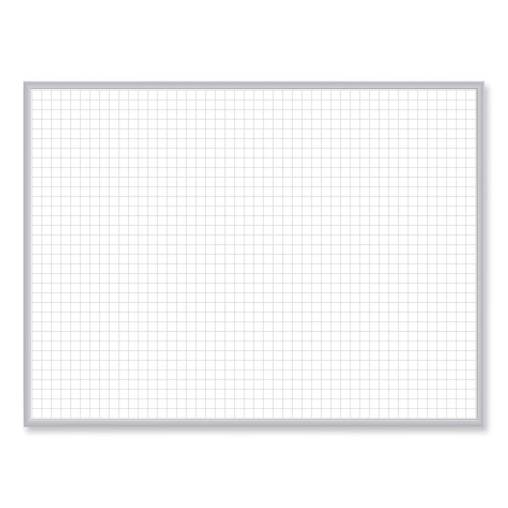 Non-Magnetic Whiteboard with Aluminum Frame, 48.63 x 48.47, White Surface, Satin Aluminum Frame, Ships in 7-10 Business Days