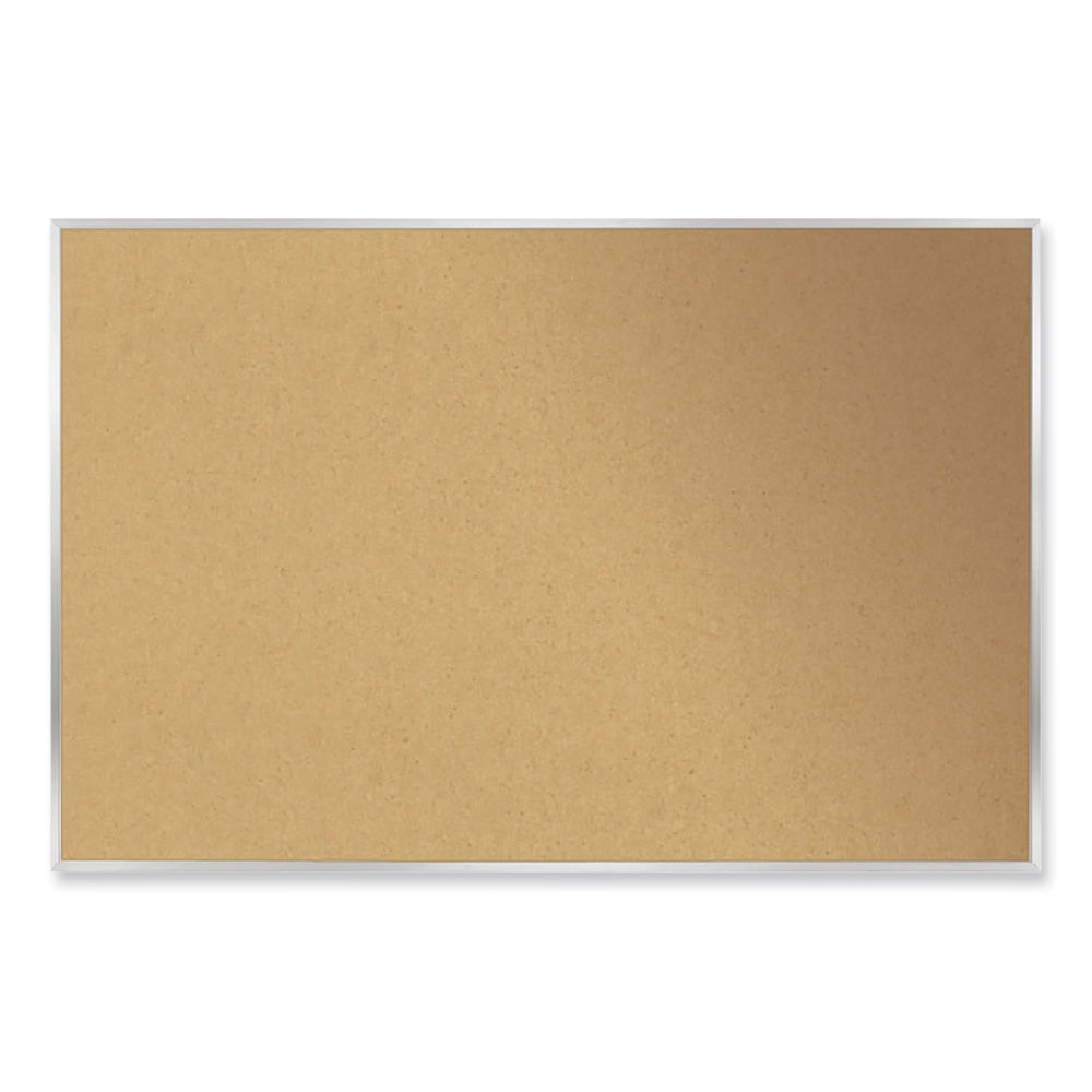 Aluminum-Frame Natural Corkboard, 72.5 x 48.5, Tan Surface, Satin Aluminum Frame, Ships in 7-10 Business Days Aluminum-Frame Natural Corkboard, 72.5 x 48.5, Tan Surface, Satin Aluminum Frame, Ships in 7-10 Business Days