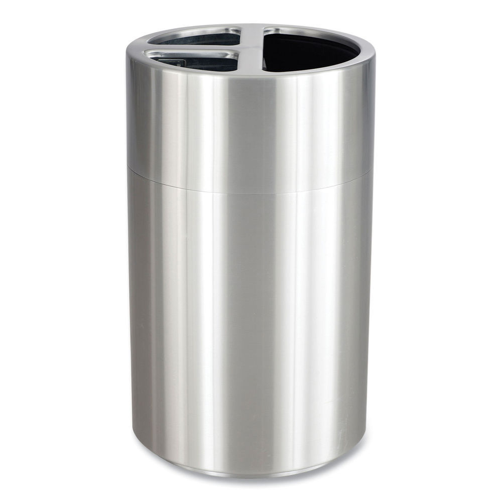 Safco Open Top 30 Gallon Receptacle - 9920SL (Silver)