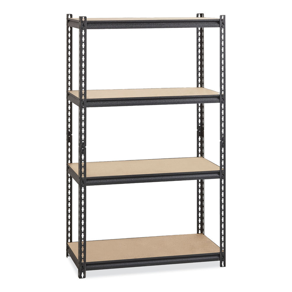 Industrial Add-On Unit, Four-Shelf, 48w x 18d x 72h, Steel, Black, Ships in 1-3 Business Days Industrial Add-On Unit, Four-Shelf, 48w x 18d x 72h, Steel, Black, Ships in 1-3 Business Days