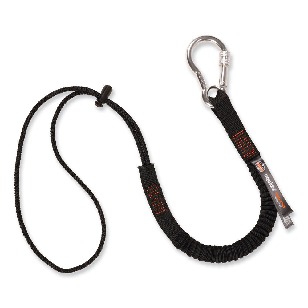 Squids 3105 Tool Lanyard w/Aluminum Carabiner+Cinch-Loop, 15lb Max Work Cap, 32