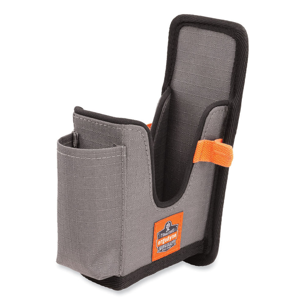 Squids 5542 Phone Style Scanner Holster w/Belt Loop, Large, 1 Comp, 3.75x1.25x 6.5, Polyester,Gray,Ships in 1-3 Business Days