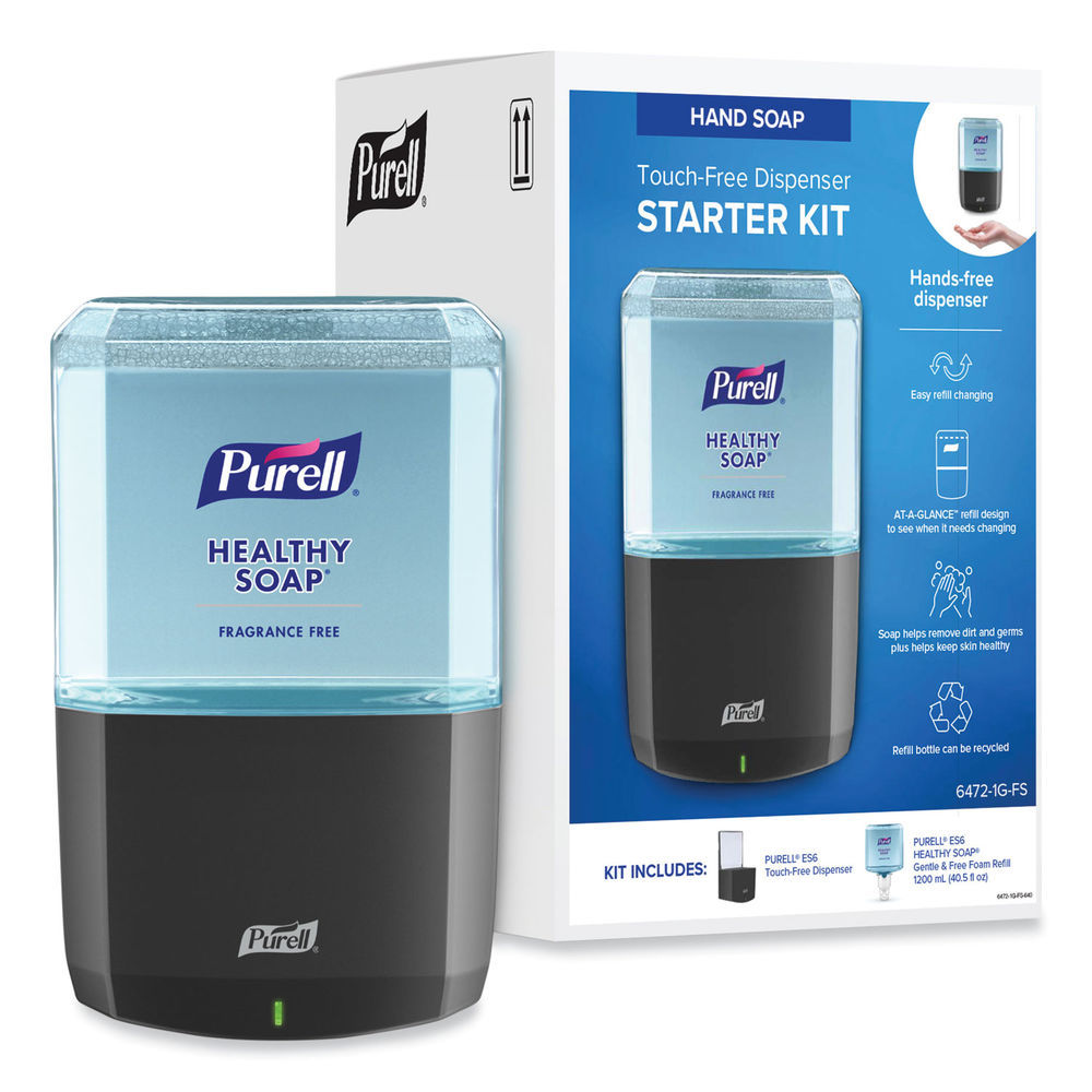GOJO Es1 Hand Sanitizer Dispenser Starter Kit, 450 Ml, 3.12 X 5.88 X 5.