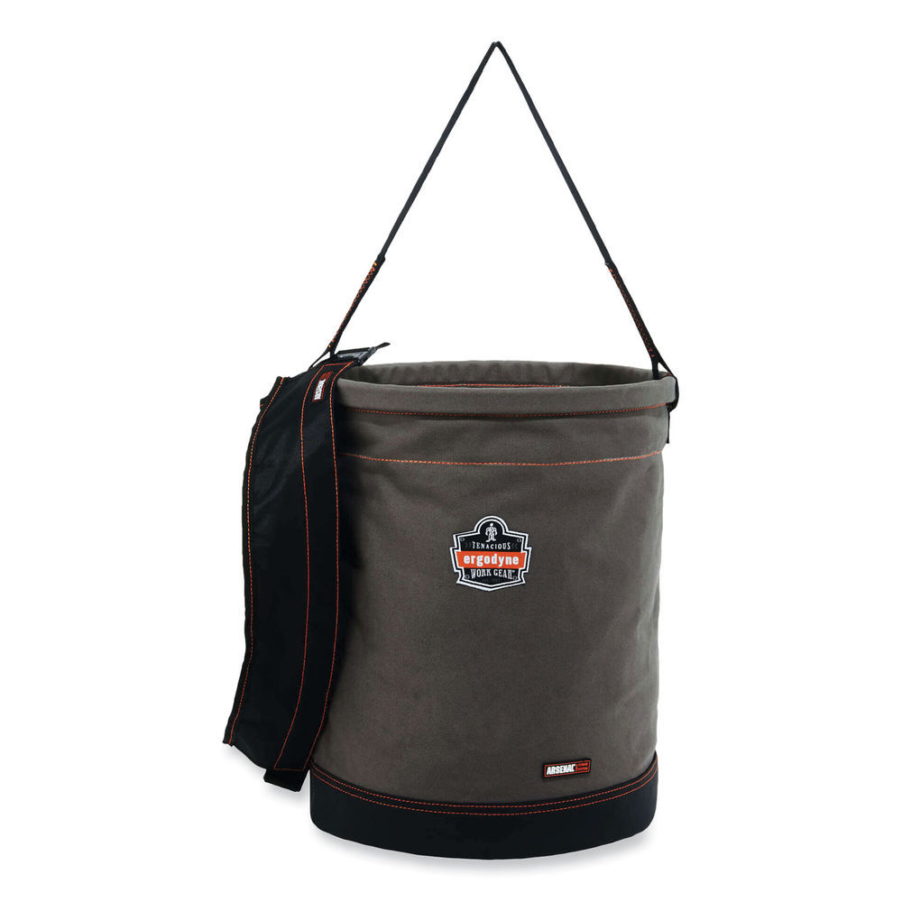 Arsenal 5935 Extra-Large Web Handle Canvas Hoist Bucket, 150 lb, Gray, Ships in 1-3 Business Days Arsenal 5935 Extra-Large Web Handle Canvas Hoist Bucket, 150 lb, Gray, Ships in 1-3 Business Days