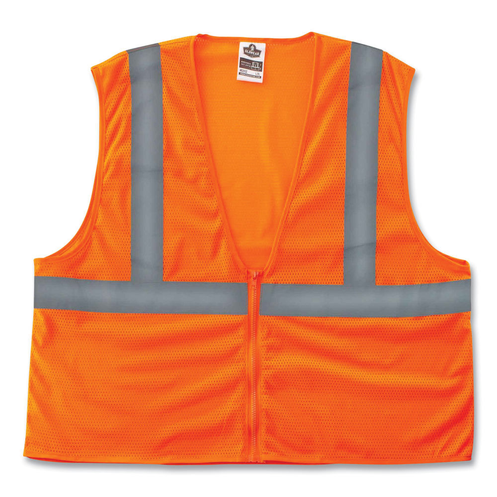 GloWear 8216BA Class 2 Breakaway Mesh ID Holder Vest, Polyester, 2X-Large/3X-Large, Orange, Ships in 1-3 Business Days GloWear 8216BA Class 2 Breakaway Mesh ID Holder Vest, Polyester, 2X-Large/3X-Large, Orange, Ships in 1-3 Business Days
