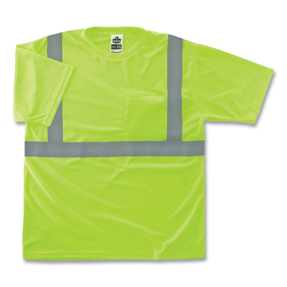 GloWear 8289 Class 2 Hi-Vis T-Shirt, Polyester, Orange, 5X-Large, Ships in 1-3 Business Days