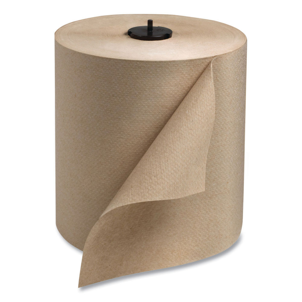 Boardwalk Hardwound Paper Towels, Nonperforated, 1-Ply, 8 x 800 ft,  Natural, 6 Rolls/Carton