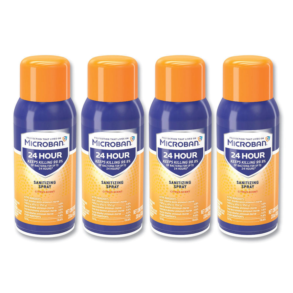 Microban Professional 30120 Citrus Scented Bathroom Cleaner / Disinfectant  Spray 32 fl. oz.