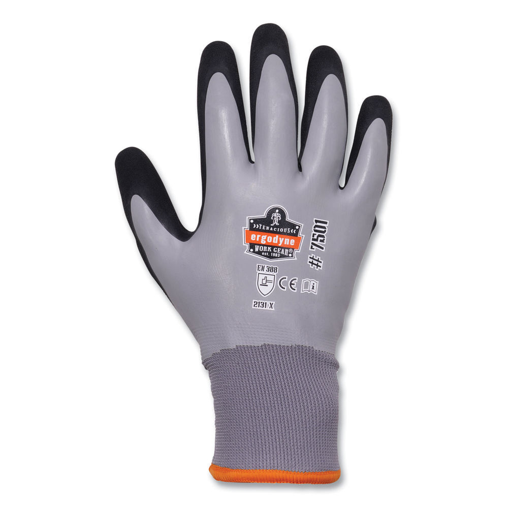 Ergodyne ProFlex 7551 A5 Coated Waterproof Gloves, Size: Medium, Orange