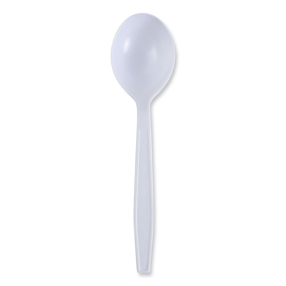 Heavyweight Wrapped Polypropylene Cutlery, Soup Spoon, White, 1,000/Carton Heavyweight Wrapped Polypropylene Cutlery, Soup Spoon, White, 1,000/Carton