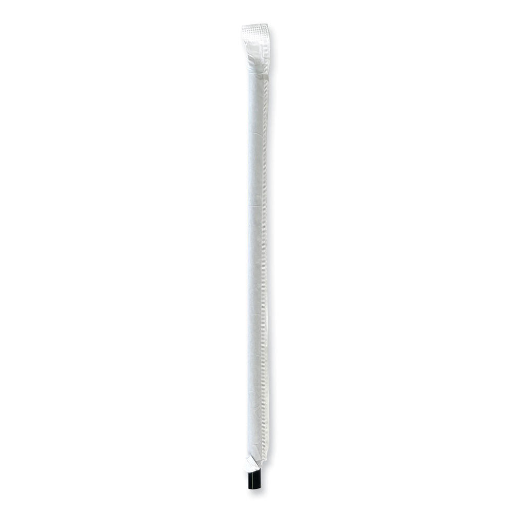 Boardwalk Flexible Wrapped Straws, 7 3/4, White, 500/Pack, 20 Packs/Carton