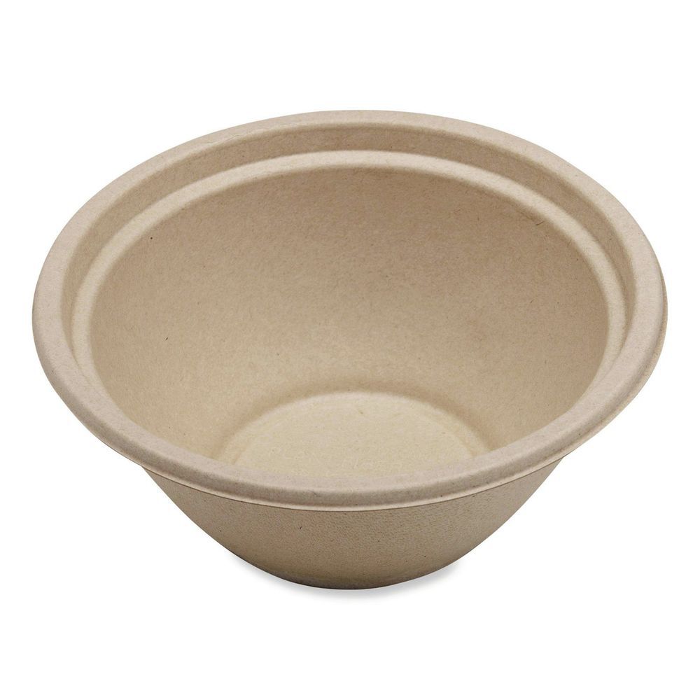 Fiber Bowls, 32 oz, 7.4 x 7.4 x 3.2, Natural, Paper, 500/Carton Fiber Bowls, 32 oz, 7.4 x 7.4 x 3.2, Natural, Paper, 500/Carton