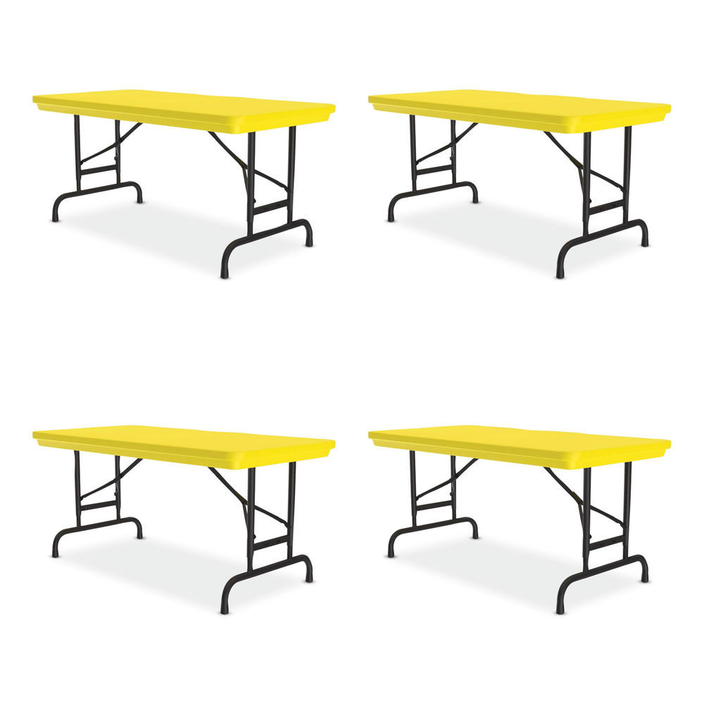 Adjustable Folding Tables, Rectangular, 60