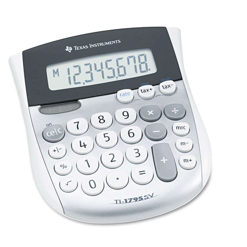 Innovera 15927 Desktop Calculator – Dual Power Solar/Battery – 8-Digit LCD Angled Display – 4-Key Memory