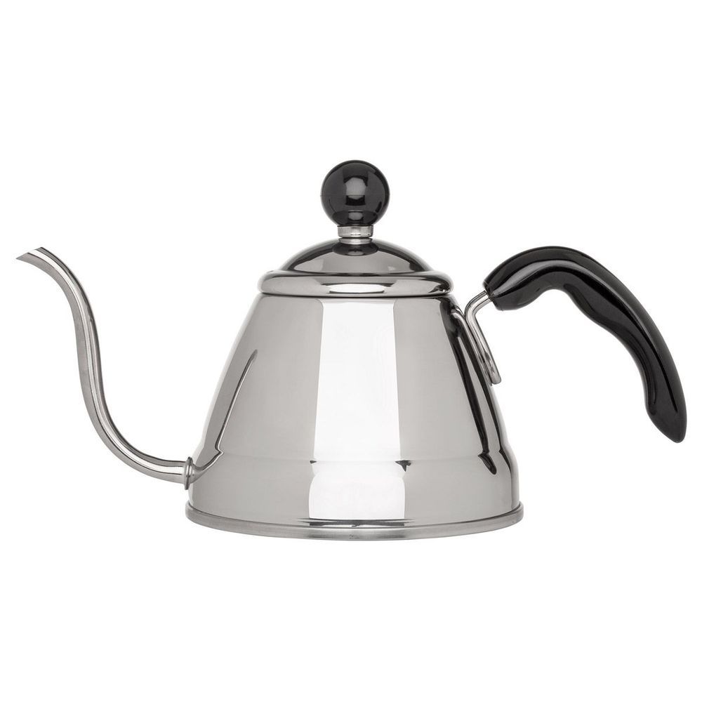 HIC Harold Import Co. Fino Pour Over Coffee Kettle, 18/8 Stainless Steel, 6-Cup, 1L Capacity and Bonus HIC Coffee Measure Scoop, 1 Tbsp. Capacity