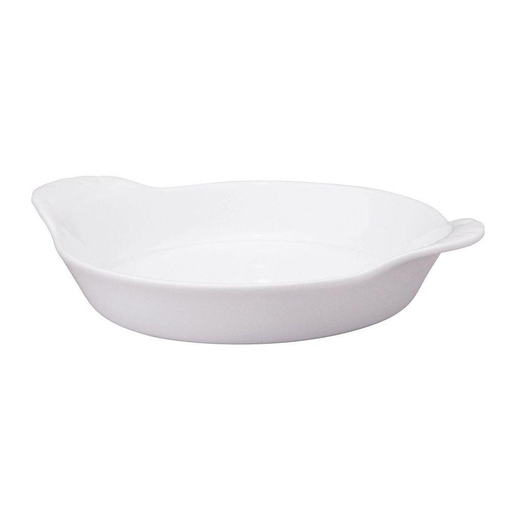 Oval Au Gratin Baking Dishes for Oven Safe and Microwave Cooking