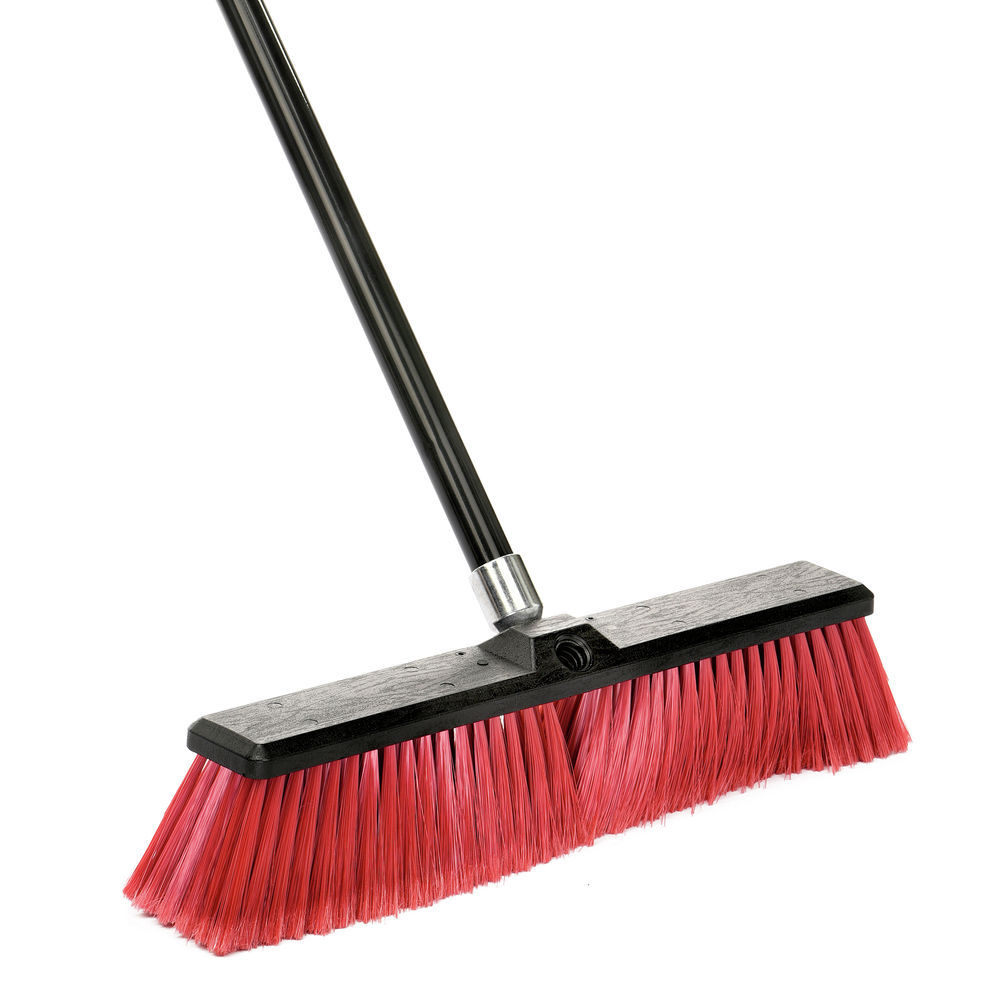 Libman Push Brooms Multi Surface Red 24 4735