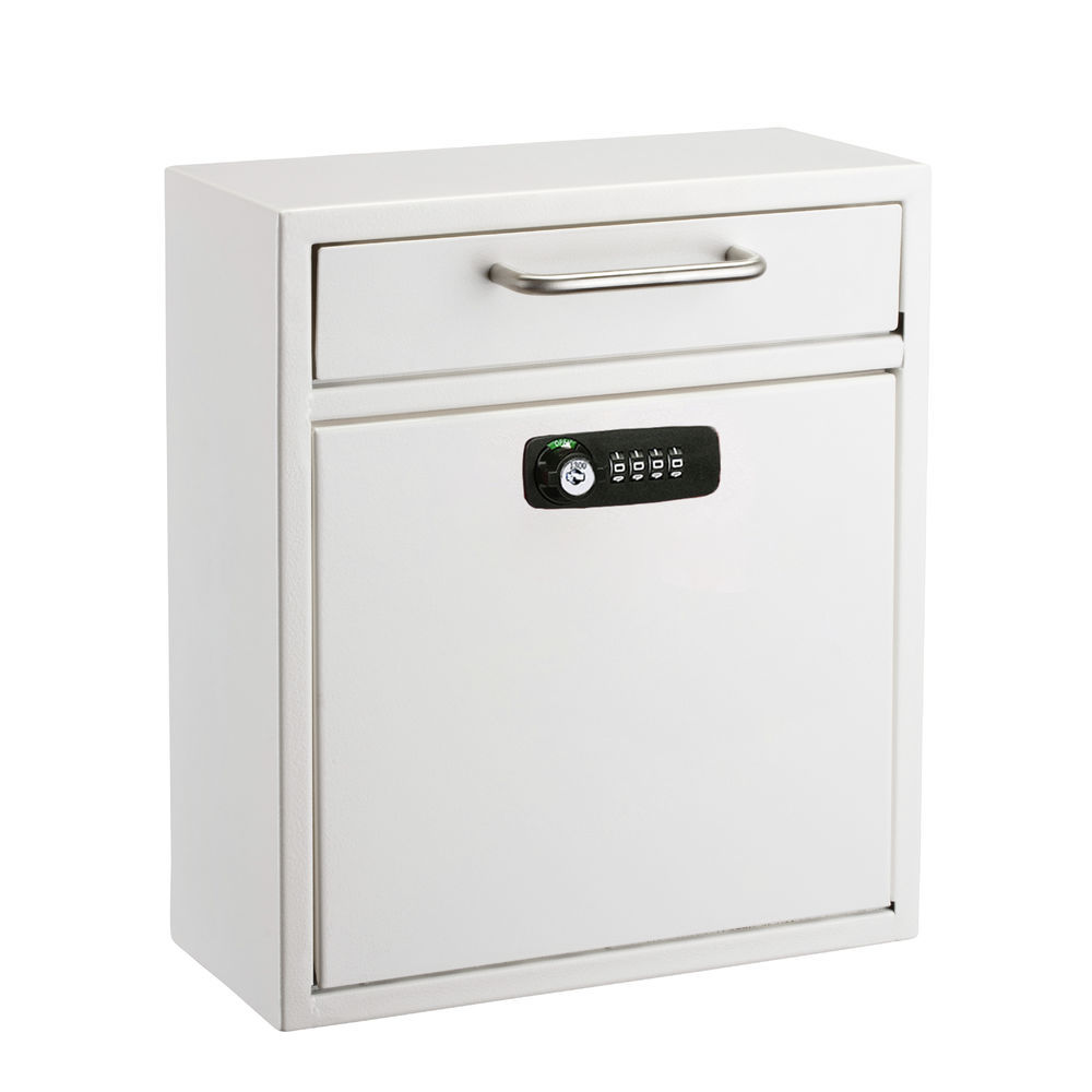 Adir Office Medium Wall Mountable Mailbox With Key And Combination Lock