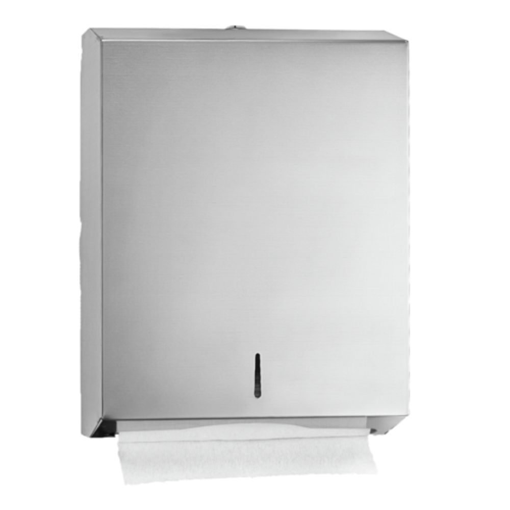 San Jamar T1950XC Chrome Mini C-Fold / Multi-Fold Towel Dispenser