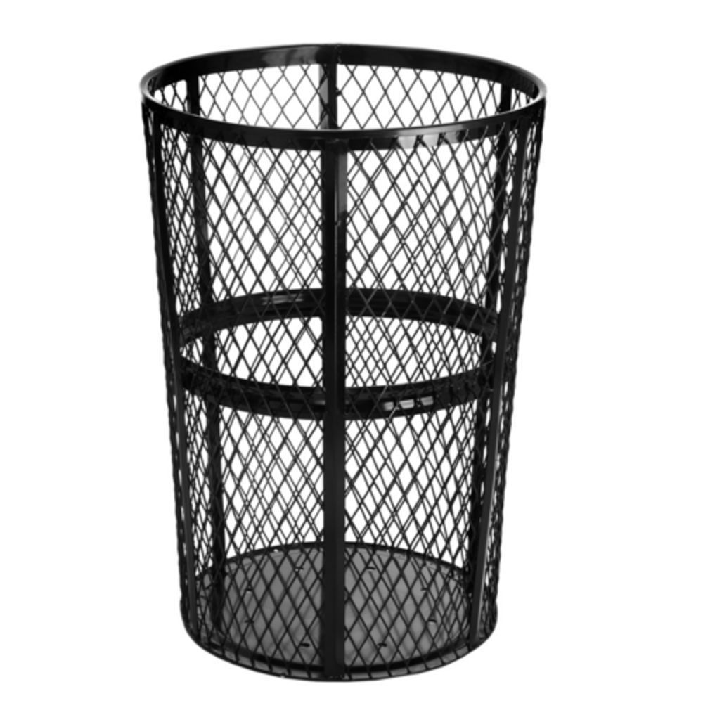 Alpine Industries 23 Gallon Black Slim Trash Can