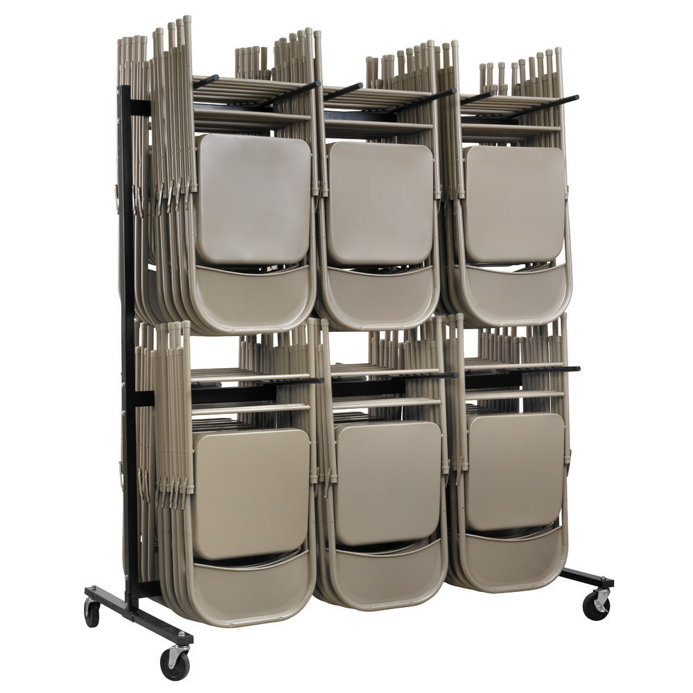 Adir Office 2-Tier Folding Chair Cart