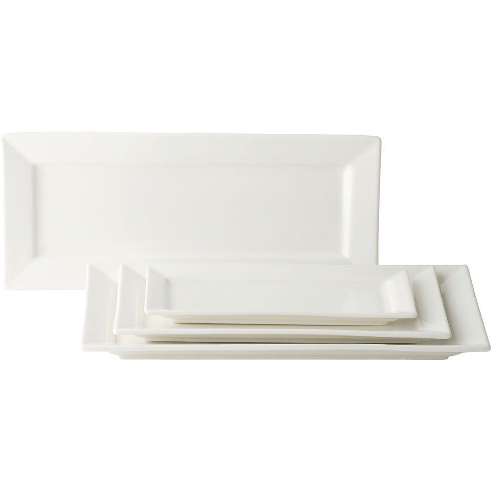 Anton Black Tableware Solutions Anton Black Rectangle Plate, 38.1 x