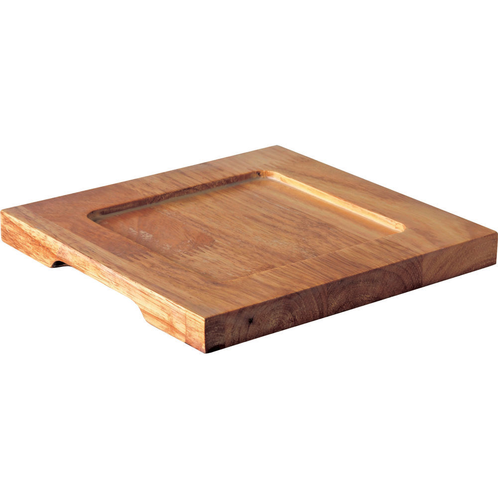 Square Serving Board with Cast Iron Tray