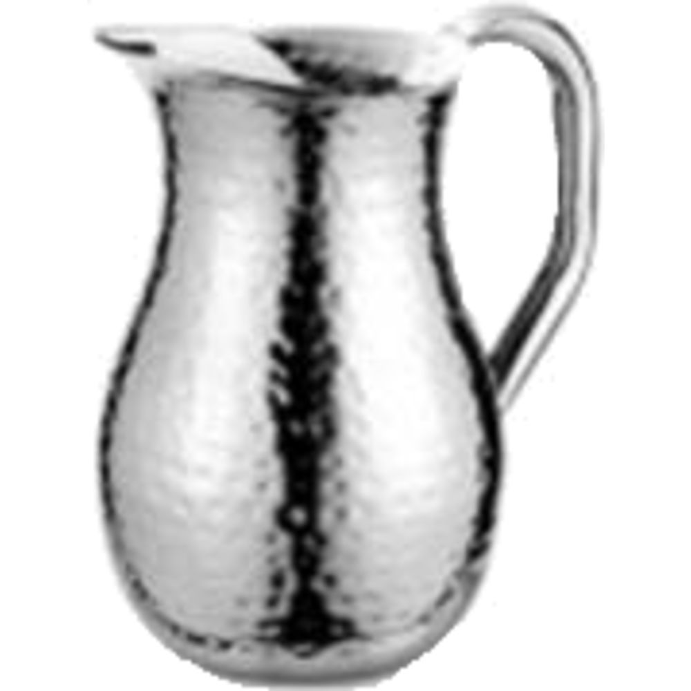 Hubert® 72 Oz Hammered Stainless Steel Water Pitcher