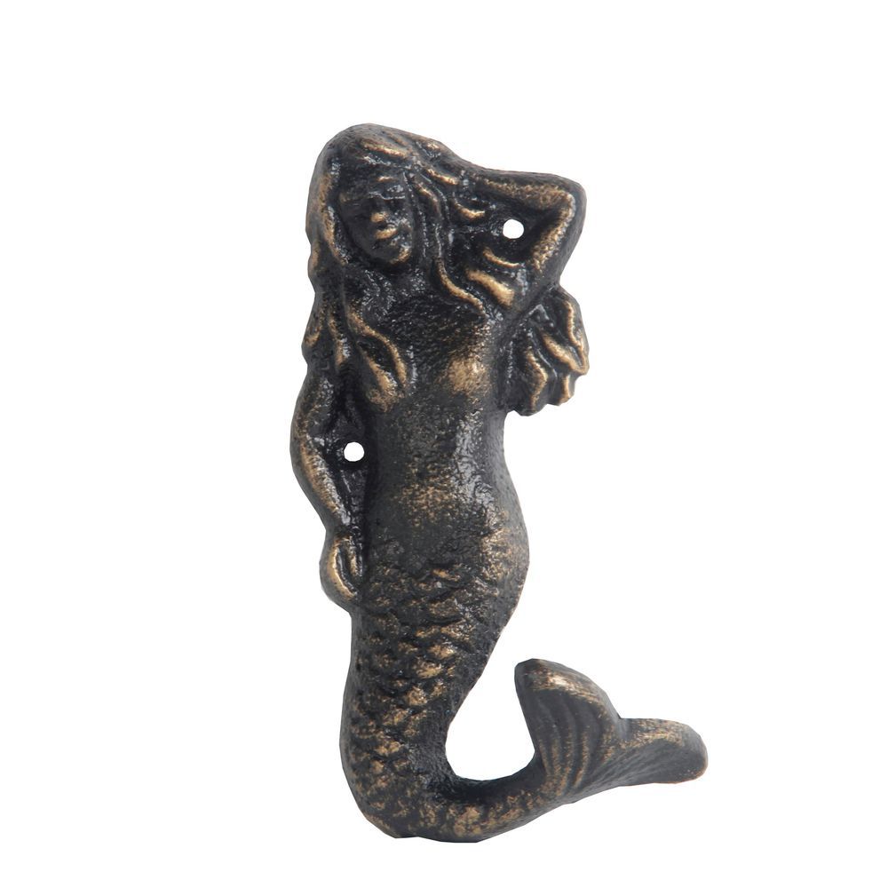 Privilege Black Cast Iron Mermaid 5h X 2w X 3d Closeout Pricing