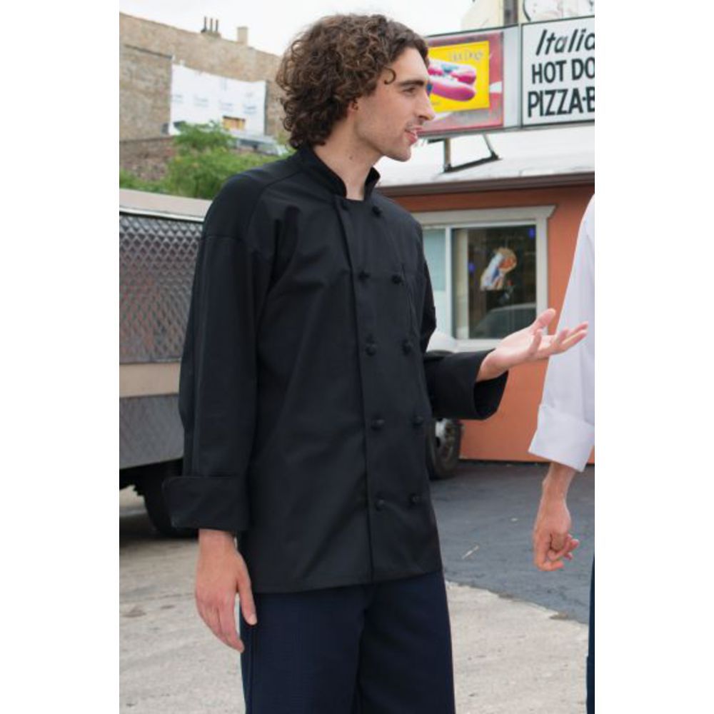 Uncommon Threads Moisture Wicking Coats,Black,M Unisex chef