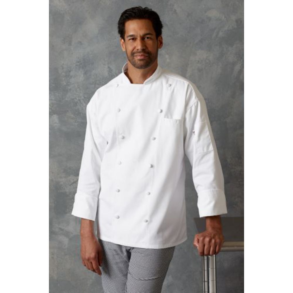 Uncommon Threads Classic Coats,White,XS Unisex chef coat