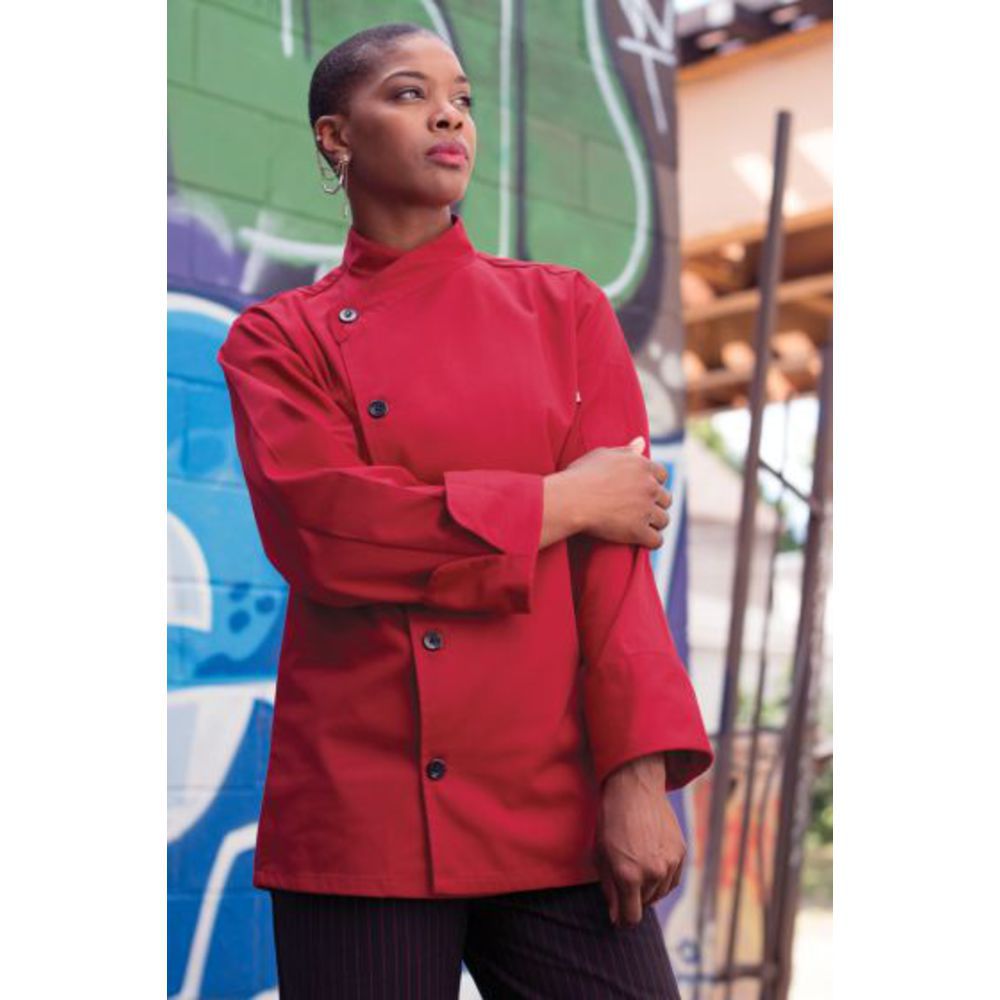 Uncommon Threads Classic Coats,Red,XS Unisex chef coat