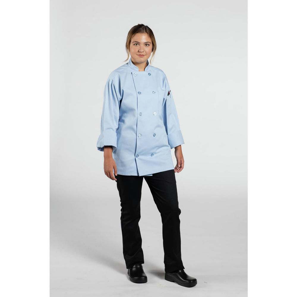 Blue chef coat best sale