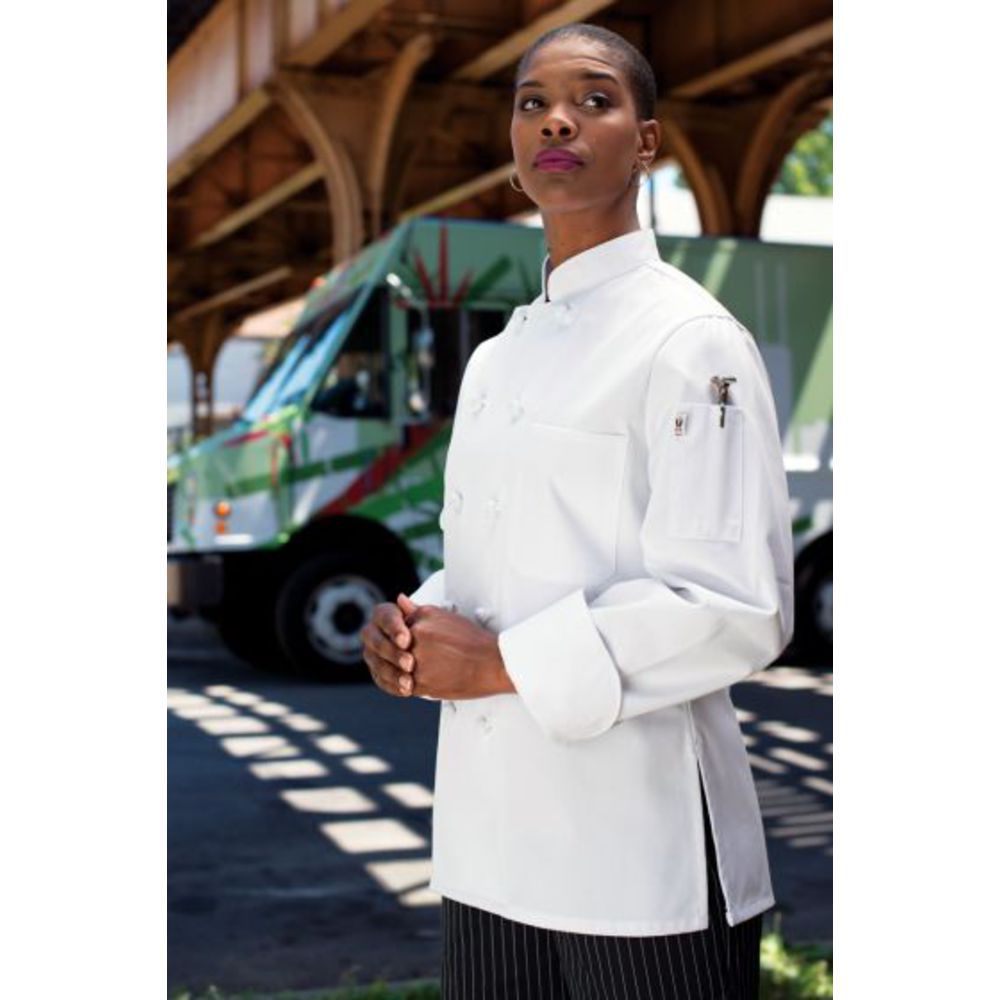 Uncommon Threads Women's Chef Coats,White,M Women's chef coat