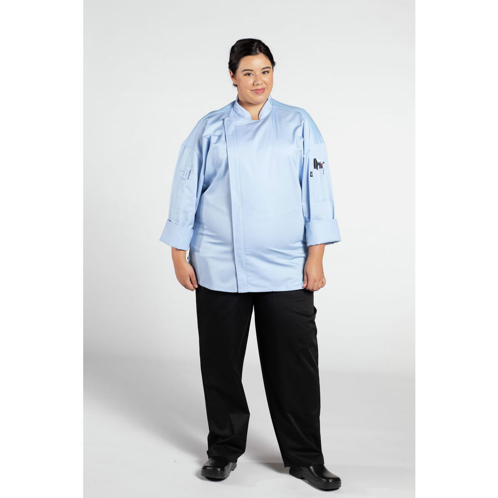 Threads Venture Pro Vent Chef Coat, SKY BLUE, LG