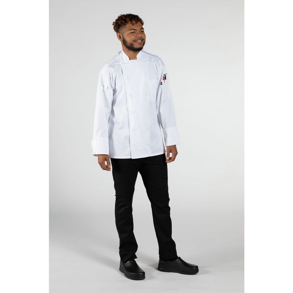 Uncommon Threads Vigor Pro Vent Chef Coat, WHITE, 4XL