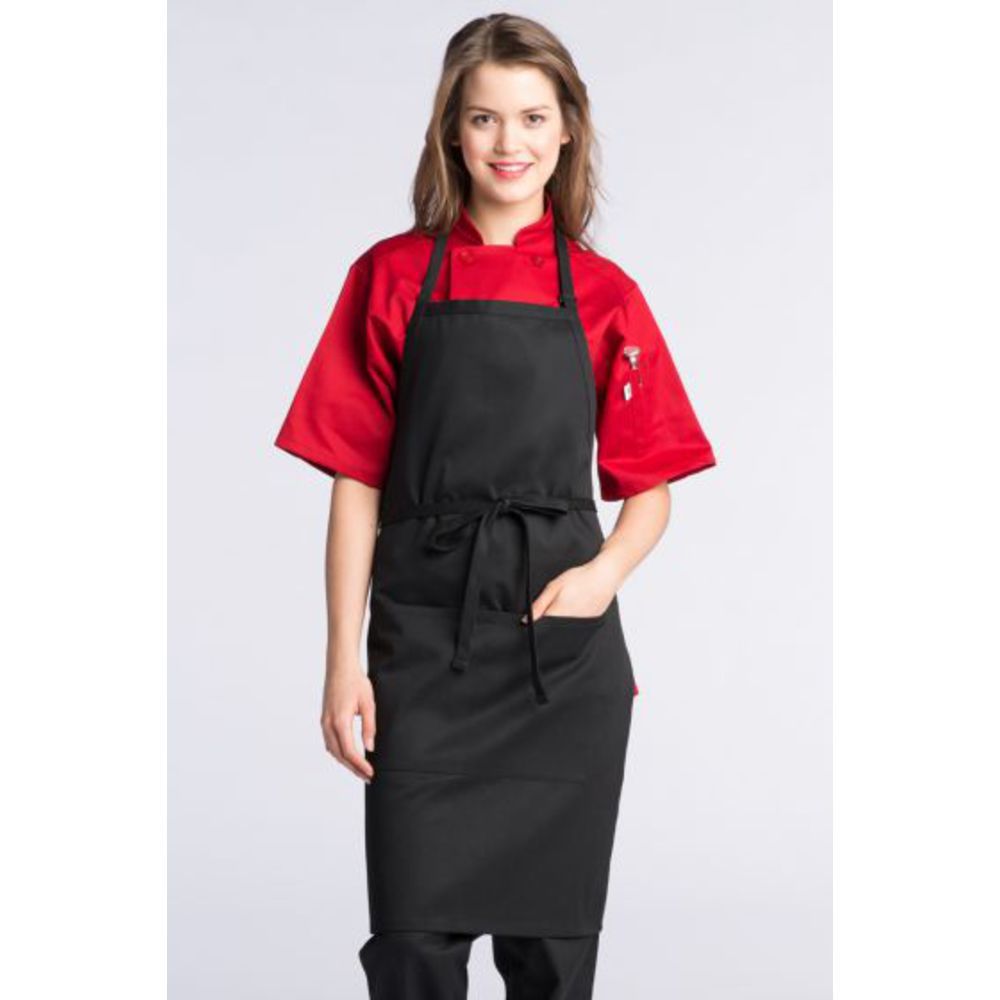 Uncommon Threads Black Line Bib Aprons,Black,One Size Bib Aprons