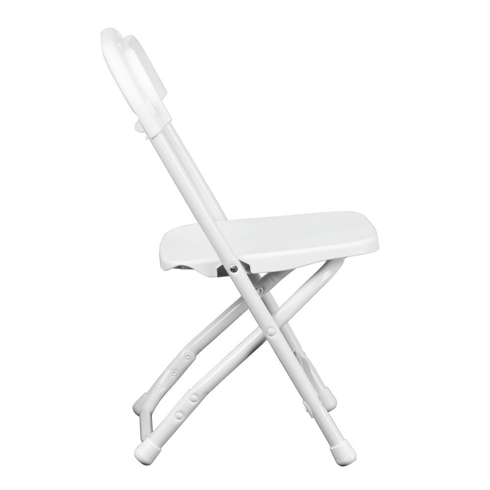Flash Furniture 2 pk Kids White Plastic Folding Chair
