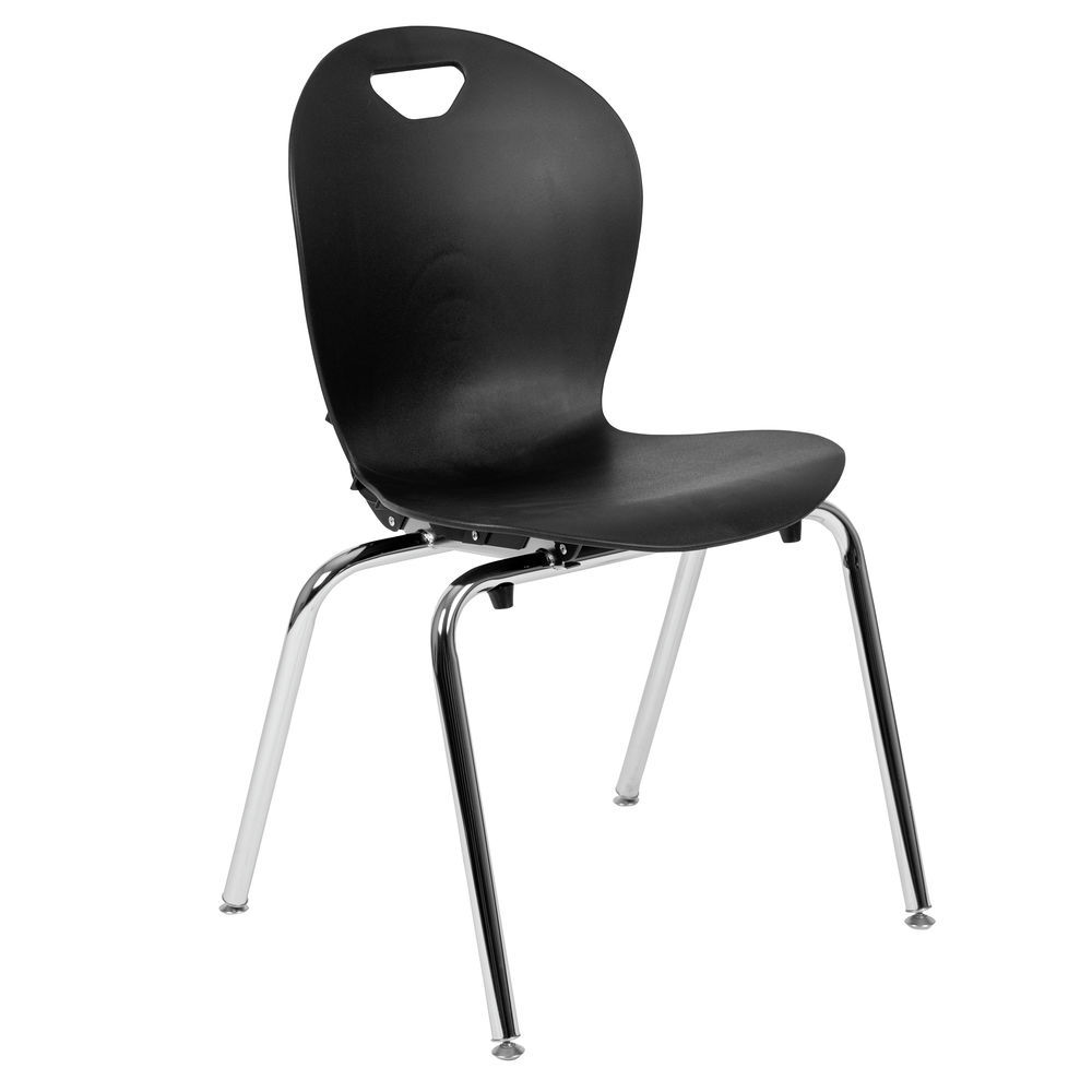 Flash Furniture Advantage Titan Black Student Stack School Chair 