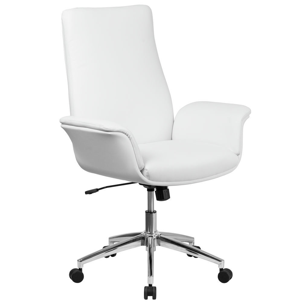 white swivel chair