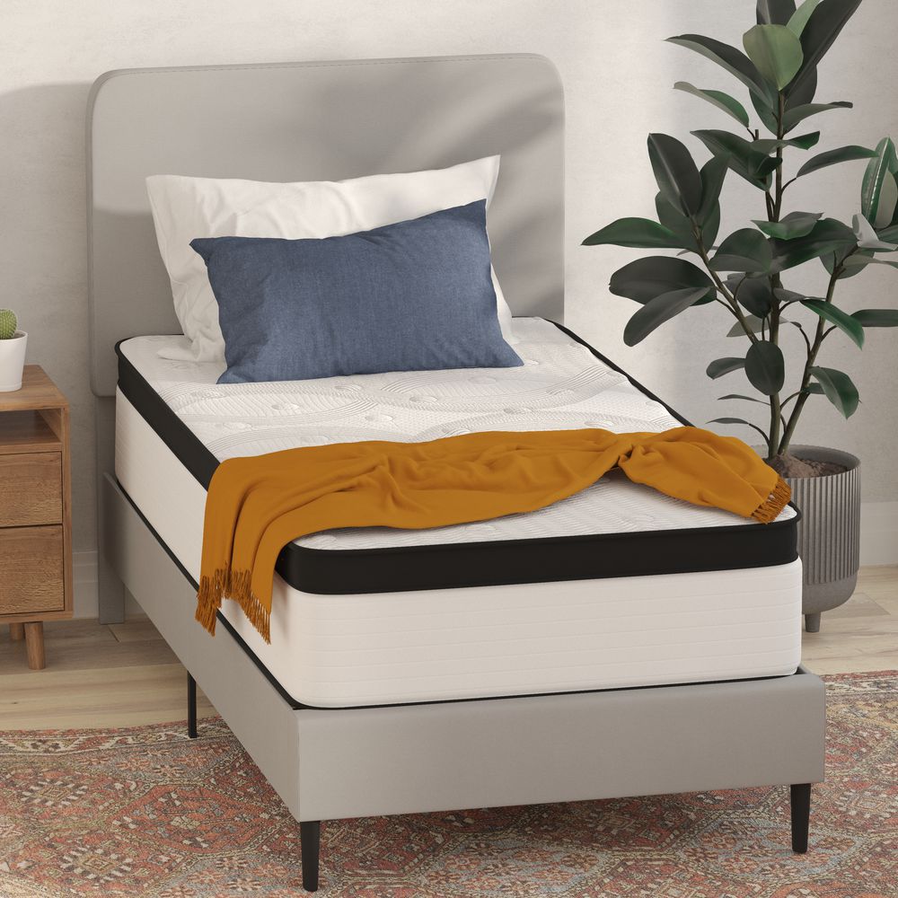 Flash Furniture Capri Comfortable Sleep 12 Inch Foam and Pocket