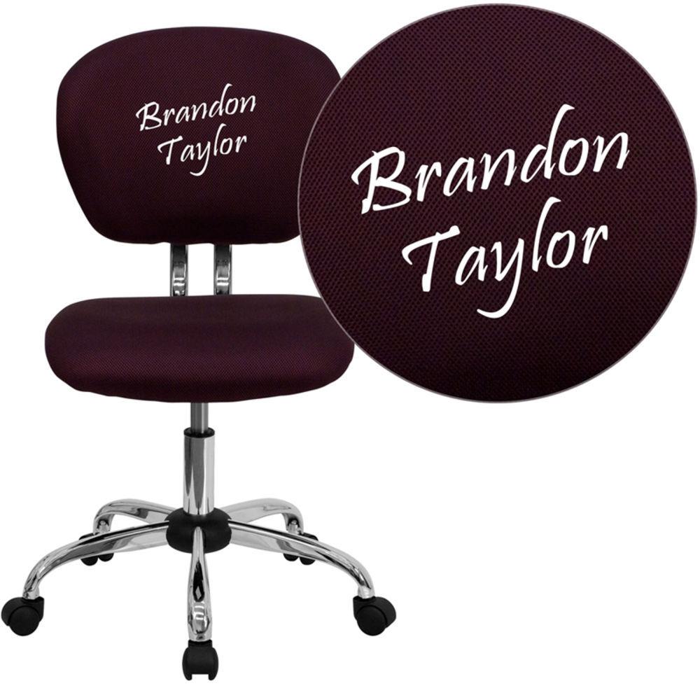 custom embroidered office chairs