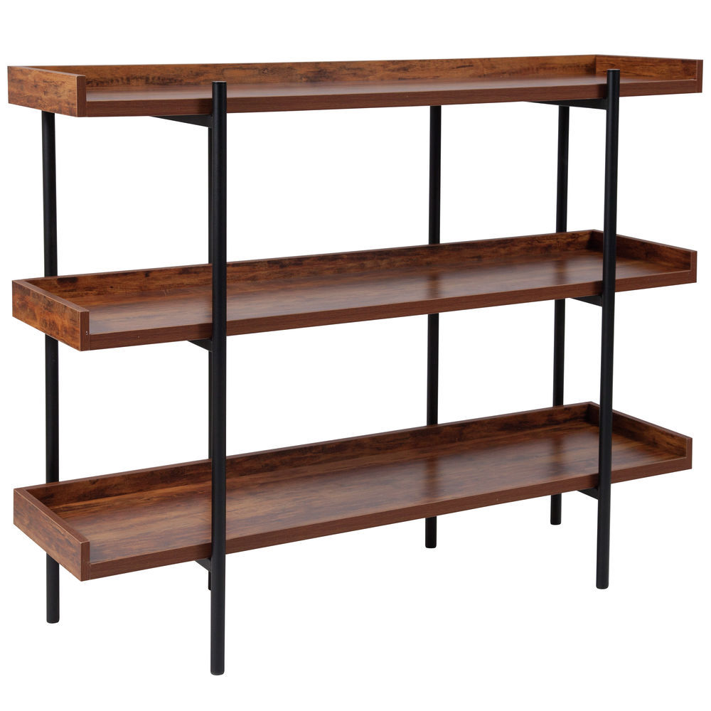 wood iron frame shelf