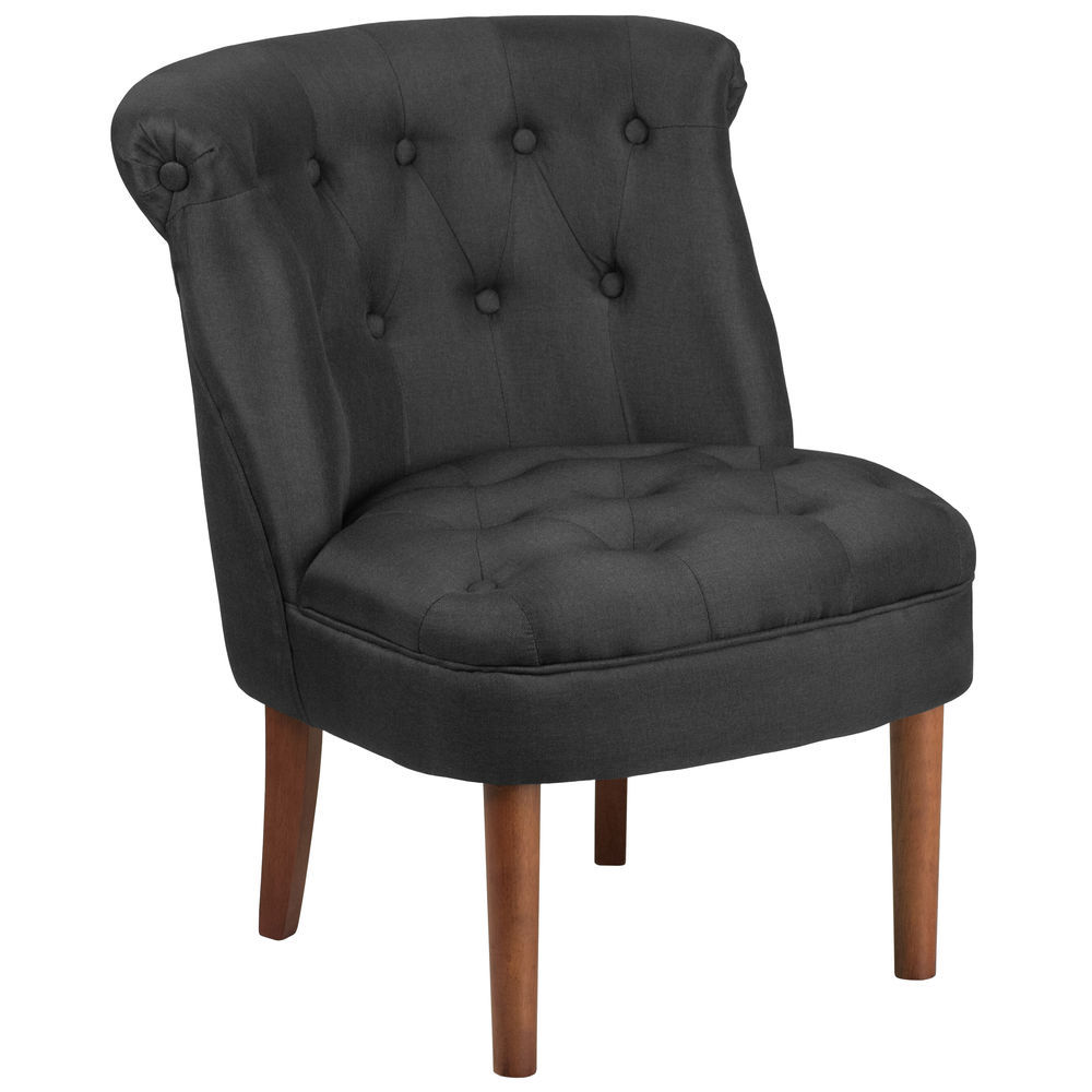 Flash Furniture HERCULES Series 900 lb. Capacity King Louis Chair with  Tufted Back, Black Vinyl Seat and Black Frame