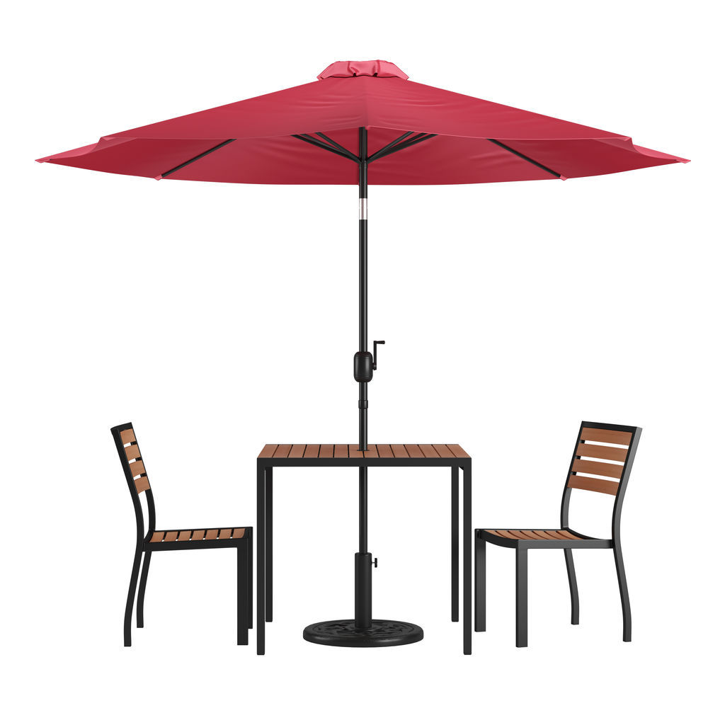 half patio set with umbrella BTMWAY 2 Pcs Furniture Set, Outdoor Wicker Half-moon Sectional F btmway sided rectangular patio umbrella features a fade Umbrella Hole Patio Dining Sets